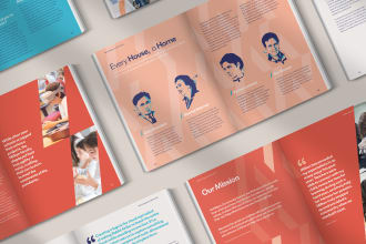 design a professional brochure, report, magazine