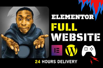 design website modern gaming and professional full website