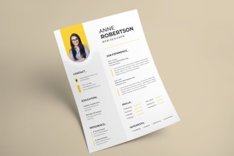 design professional resume cv and cover letter templates
