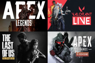 do fortnite, valorant, cod, apex legends and any youtube thumbnail design