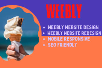 design, redesign or create weebly, and wordpress website