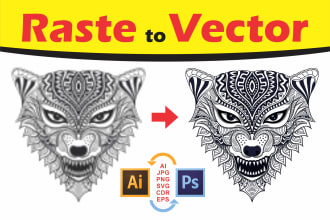 convert files raster to vector images logo high resolution psd png ai svg eps