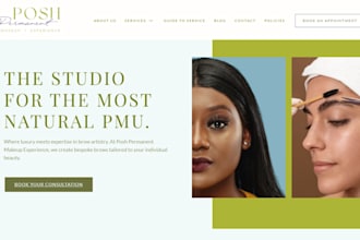 build a beauty and aesthetics website with or without appointment booking system