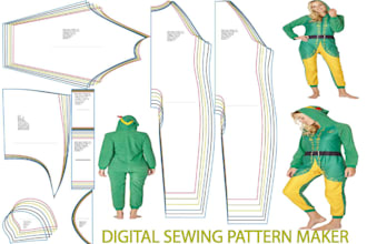 create clothing sewing pattern and grading