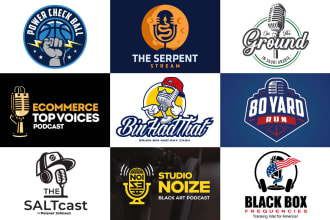 design a creative podcast cover art itunes and podcast logo