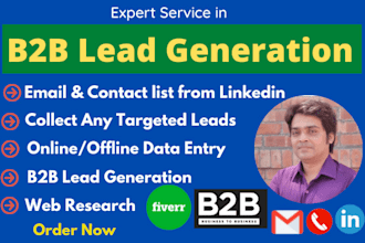 do highly targeted b2b lead generation and web research
