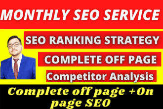 do perfect monthly SEO service to rank your website