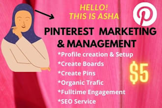 be your pinterest marketing and management expert