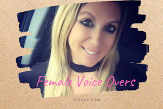 record an american female voice over