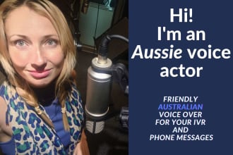 record your phone message with a female australian accent