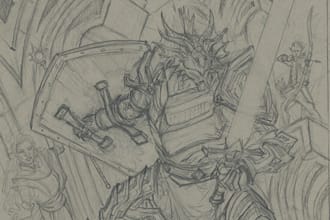 make fantasy or fairy tale illustration