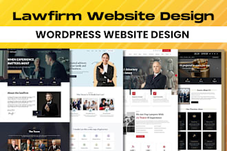 design SEO friendly lawyer attorney law firm and notary website on wordpress