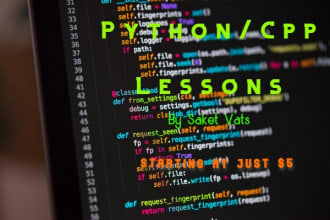 teach, tutor, help to code in cpp, python