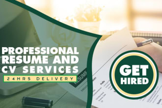 write, edit CV, resume, cover letters and optimize linkedin