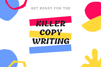 write killer sales copy for your flyer, company profile or brochure