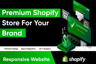 build a shopify store or dropshipping ecommerce store