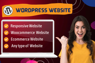 customize responsive wordpress website design woocommerce developement expert