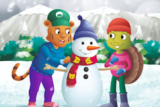 draw illustrations for children book