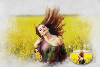 do paint a watercolor from your photos