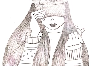 do sketches by hand by pencil
