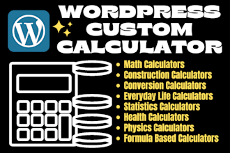 create any type of custom calculator in wordpress