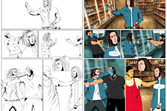 do comic and cartoon character for you