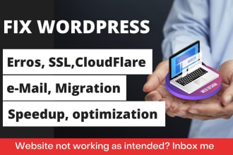 fix wordpress, cpanel, email, godaddy, vps, SSL, migration, CDN, cloudflare