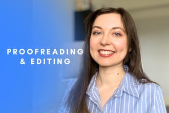 professionally proofread and copy edit your writing