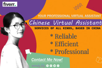 be your reliable chinese virtual assistant in china data entry web search source