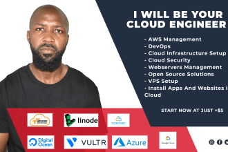 setup websites on digitalocean,linode,vultr, and AWS cloud