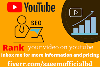 do the best keyword research for youtube SEO to improve video top page rank