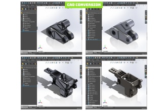 do reverse engineering and conversion cad files