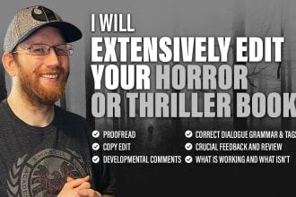 extensively edit your horror or thriller book