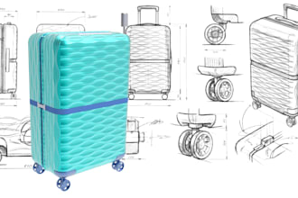 develop industrial and product design concept and sketches