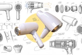 develop industrial and product design concept and sketches