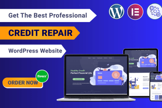 build credit repair, finance, insurance, loan wordpress website