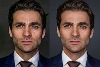 do headshot retouch, portrait retouch, natural skin retouching