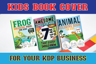 design unique high selling coloring book ebook cover for amazon KDP
