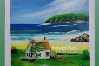 create acrylic painting, pencil painting, charcoal painting