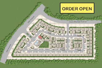 render site plan, subdivision, plat map, campground