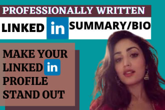 write a top notch linkedin profile summary, bio, or about me
