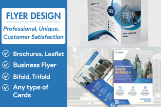 design professional quality flyers, brochures, leaflets, cards