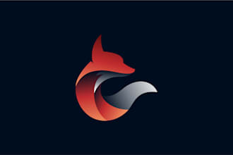 design a modern 3d gradient business logo in 24 hours