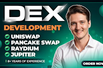 be blockchain developer for web3 dapp uniswap on solana evm