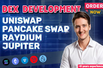 be blockchain developer for web3 dapp uniswap on solana evm