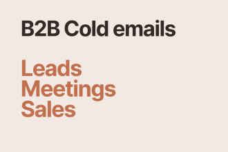 write highly targeted b2b cold emails for lead generation