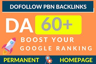 create da50 plus permanent homepage backlinks