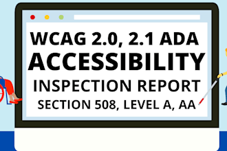 perform full wcag accessibility testing of website