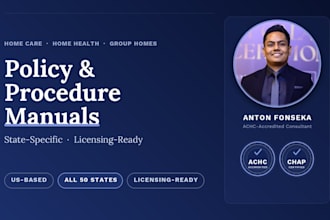 write home care policy and procedure manual for licensing approval