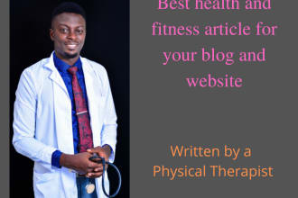 500 content health article for your blog